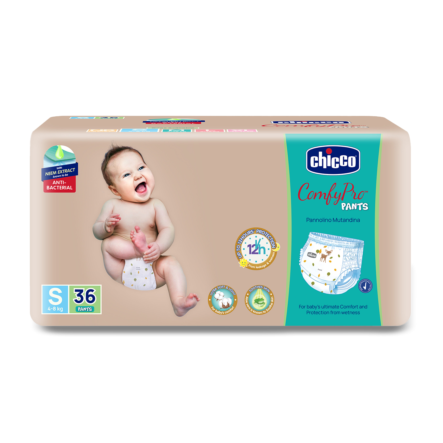 Chicco Comfypro Pants Small 21 Pc-36Piece